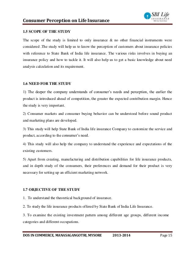 Perception of customers towards life insurance a study on consumer perception about life insurance pdf